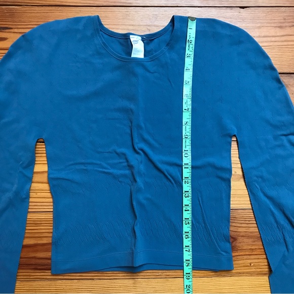 Fabletics Blue Ashton Sculptknit Long Sleeve Top, NWT, L - Picture 5 of 11